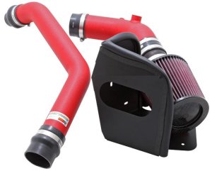 Mitsubishi Evolution Performance Air Intake - K&N Engineering - Typhoon Short Ram - Wrinkle Red - `08-`15